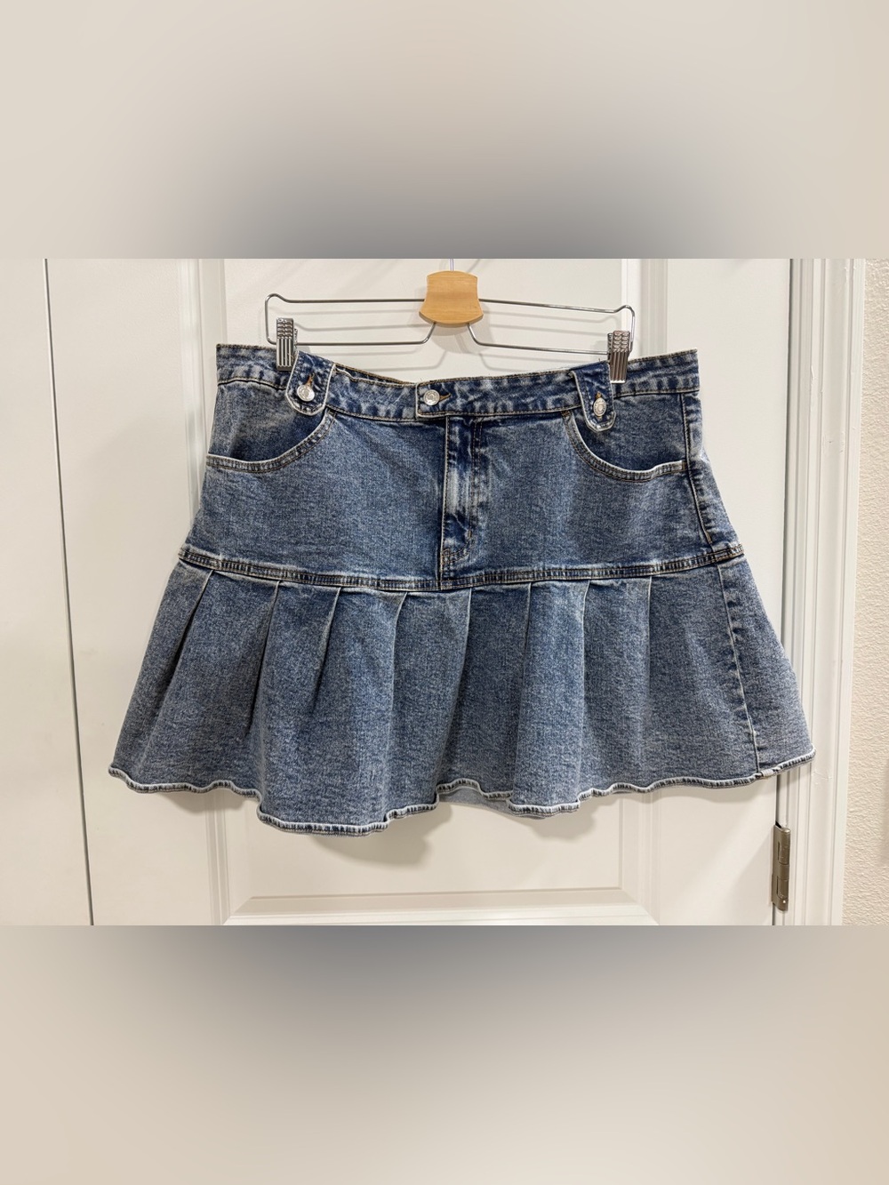 Wild Fable Blue Denim Mini Skirt